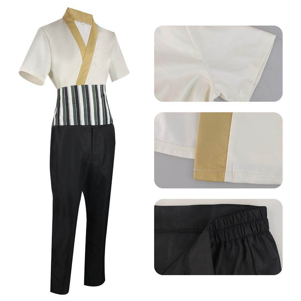 live Movie One Piece Roronoa Zoro Cosplay Costume Whole Set - Azufun