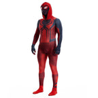 Miles Morales Crimson Cowl Spider Man Costume Red Cape Halloween Cosplay for Kids and Adults - Azufun