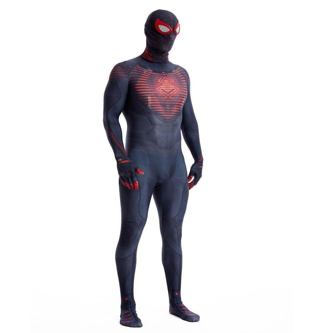 Miles Morales Spider Man PS5 Cosplay Suit Ultimate Costume for Kids and Adults - Azufun