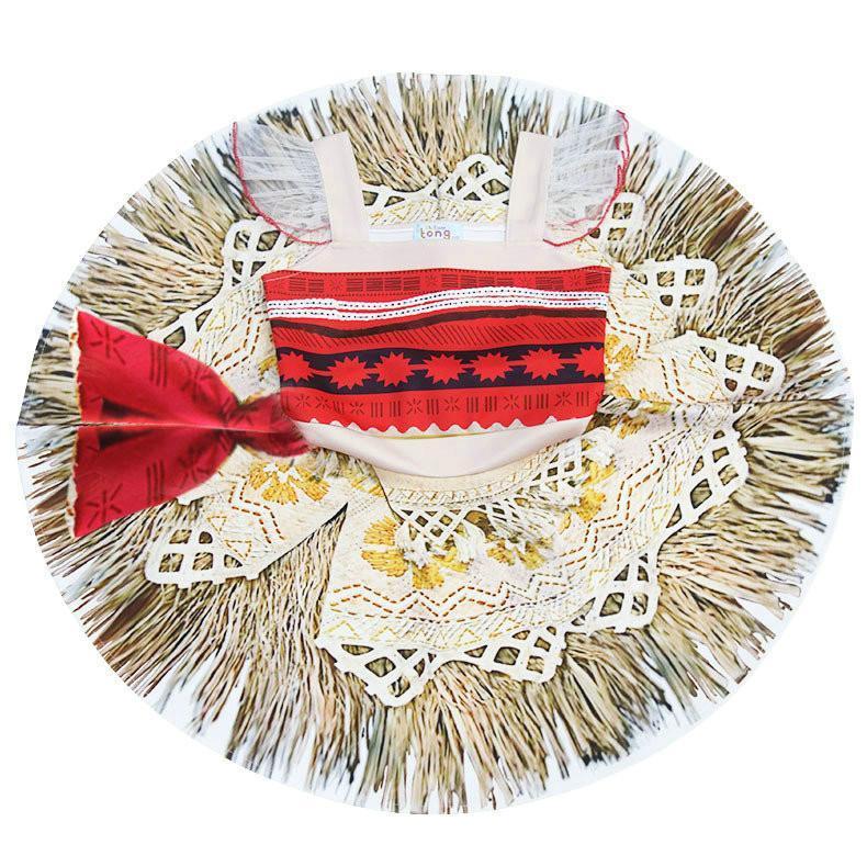 BuyMoana Cosplay Costume Ruffled Sling Dress for Toddler Girls Now Cheaper With 3 - 5 Days Ship - PajamasBuy