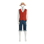 BuyMonkey D Luffy One Piece Halloween Cosplay Costume Outfits Carnival Suit Adults Now Cheaper With 3 - 5 Days Ship - PajamasBuy