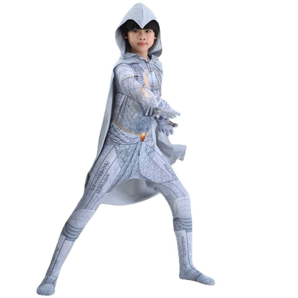 Moon Knight Drax Cosplay Costume Halloween Jumpsuit Outfit Suit Dress Up For Kids - Azufun