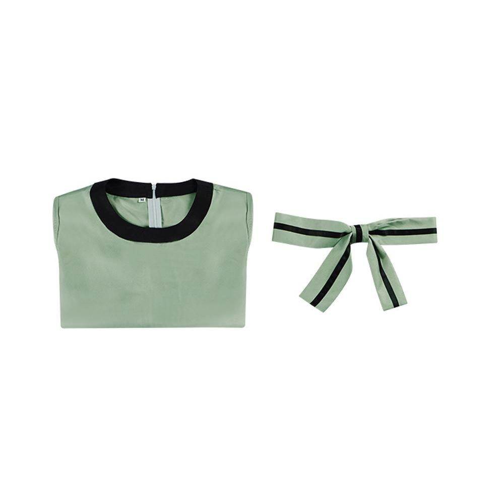 Movie The Queen's Gambit The same Beth Harmon dress cosplay for stage - Azufun