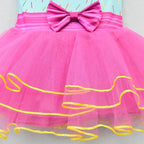 nancy Tutu Dress pink Princess Girls Birthday Party Dress Children fancy nancy Kids Unicorn Costume - Azufun