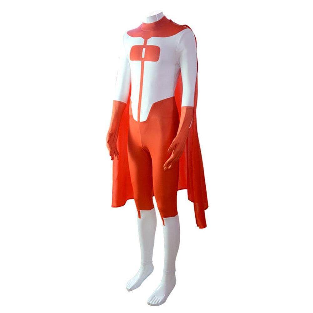 Omni-Man Invincible Costume Bodysuit Zentai Hero Cloak Cosplay - Azufun