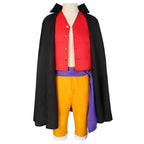 one picece luffy costume Anime Cosplay with straw hat Whole Set - Azufun