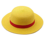 one picece luffy costume Anime Cosplay with straw hat Whole Set - Azufun