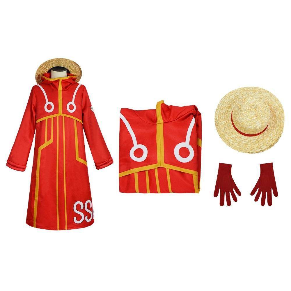 One Piece Egghead Arc 2024 Anime Monkey D. Luffy Costume Party Carnival Halloween Cosplay Full Set - Azufun