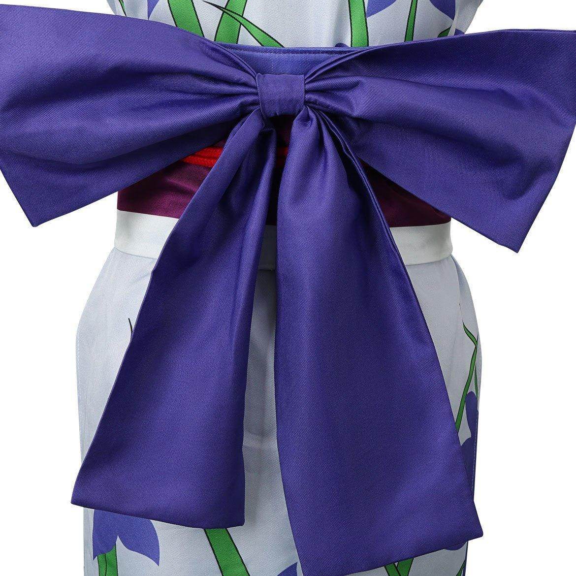 One Piece Nico Robin Costumes Japanese Anime Kimono Robe Fancy cosplay - Azufun