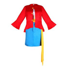 One Piece Wano Country Anime Monkey D. Luffy Costume Party Carnival Cosplay Full Set - Azufun