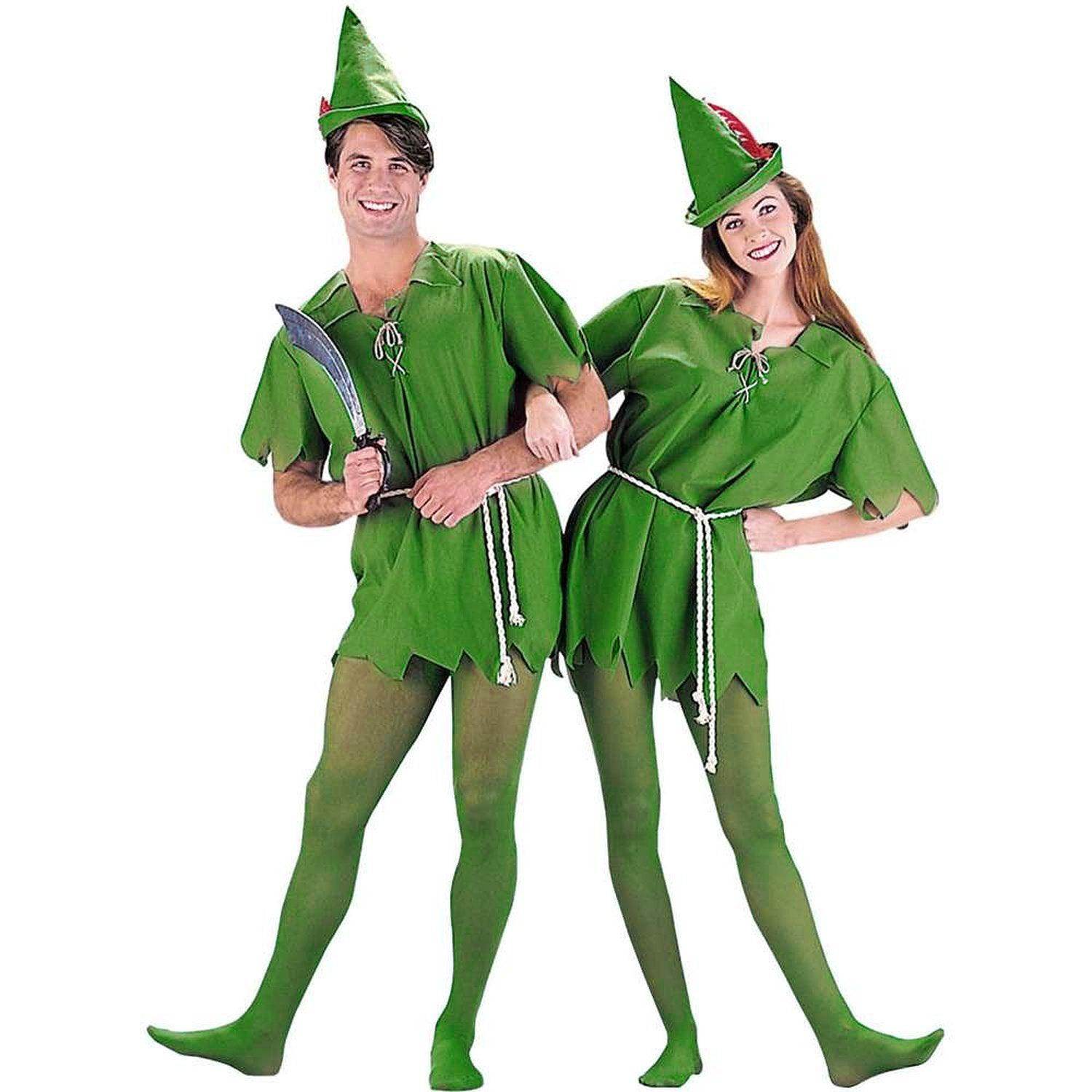 Peter Pan Robin Hood Storybook Adult Kid Dress Up Party Green Costume - Azufun