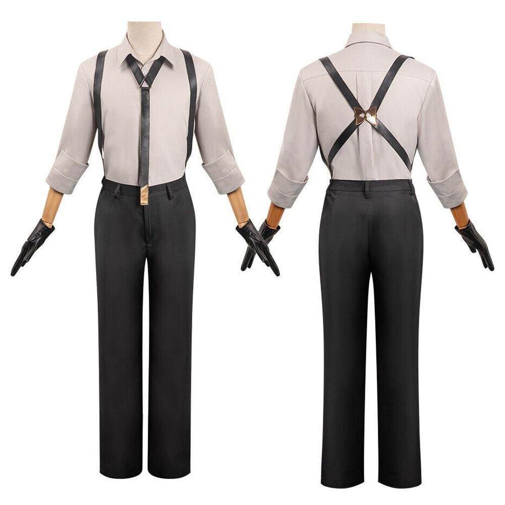 Pokemon Scarlet and Violet Rika Cosplay Costume Stylish suspender Uniform - Azufun