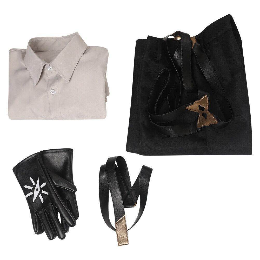 Pokemon Scarlet and Violet Rika Cosplay Costume Stylish suspender Uniform - Azufun