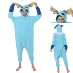 Pokemon Vaporeon Eevee Evolution Kigurumi onesies Costume Cartoon Halloween Pajamas - Azufun