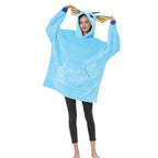 Pokemon Vaporeon Hoodie Wearable Costume Keep Warm Cozy Lazy TV Blanket - Azufun