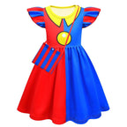 Pomni Flying Sleeve Dress The Amazing Digital Circus Costumes Printing Girls' For Kids - Pajamasbuy
