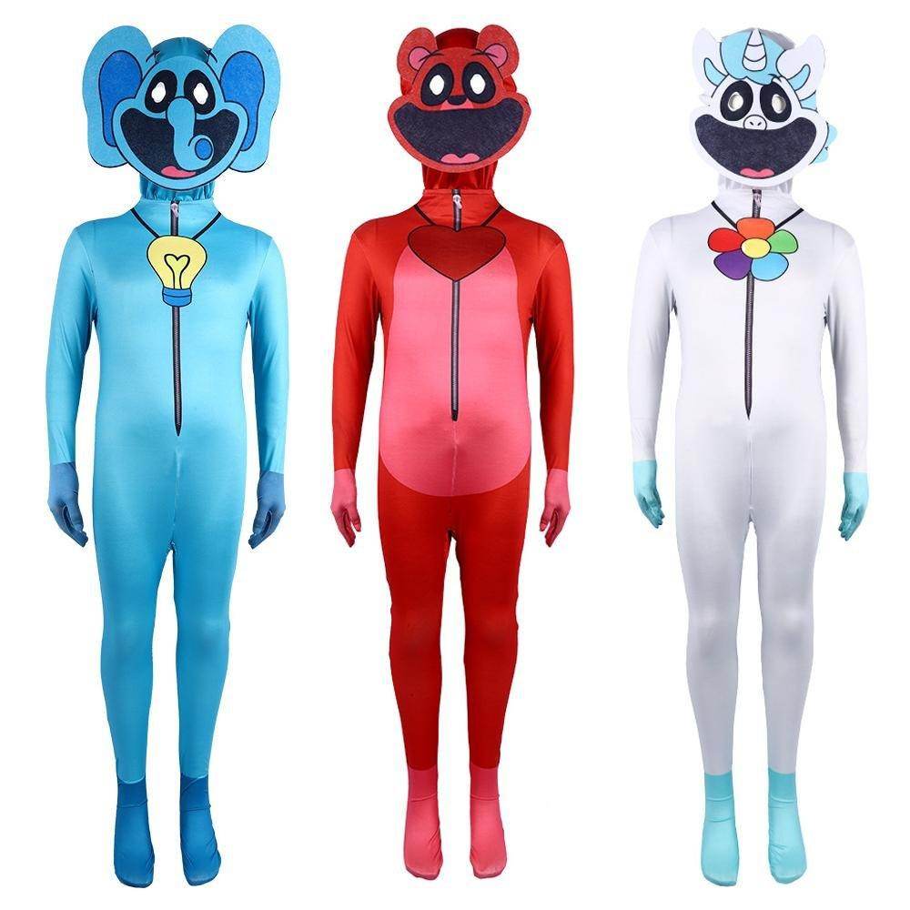 Poppy Playtime Costume Game Bobby Bearhug Craftycorn Bubba Bubbaphant Zentai Cosplay Halloween - Azufun