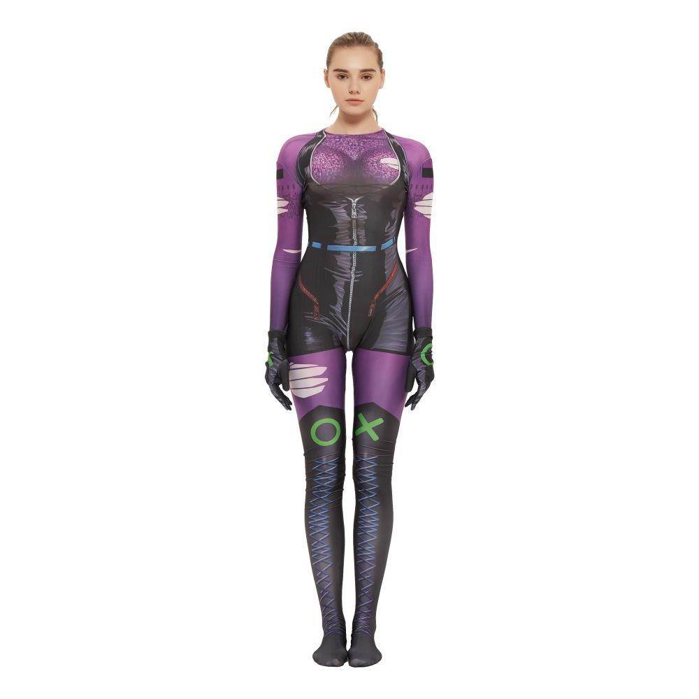 Punchline Alexis Kaye Cosplay Costume Joker's New Girlfriend Jumpsuit - Azufun