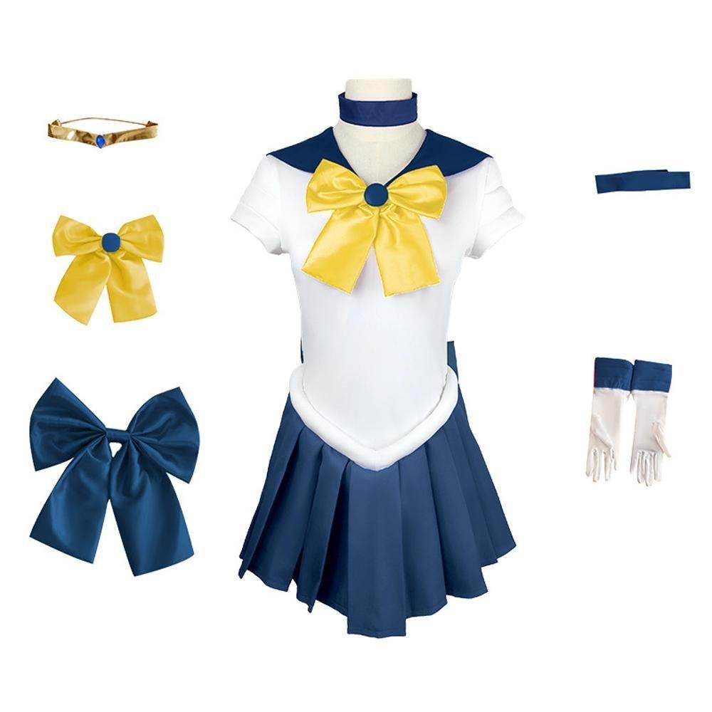 Sailor Moon Sailor Uranus Ten'ou Haruka Costume Uniform Cosplay Dress Halloween - Azufun