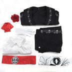 Scary Skeleton Suit - Black and White Halloween Pants and Jacket business suit cosplay - Azufun