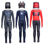 Skibidi Toilet Game Kids Cosplay Costume Jumpsuit Halloween Carnival Suit - Azufun