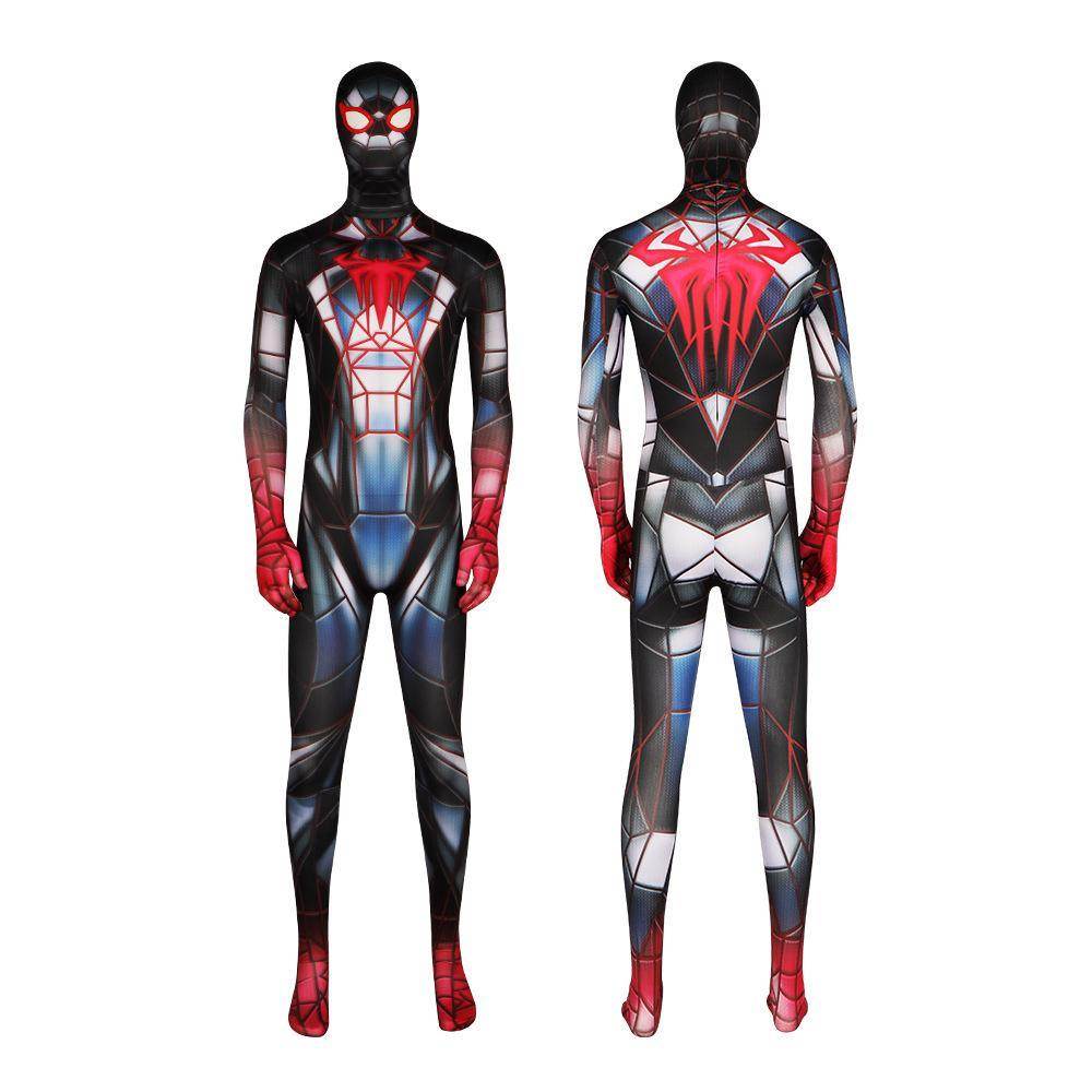Spider-Man 2099 PS5 Comics Miles Morales Jumpsuit Halloween Cosplay Costume Bodysuit - Azufun