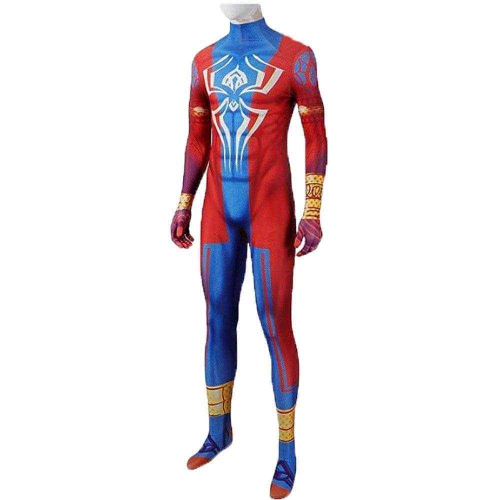 Spider-Man: Across The Spider-Verse India Pavitr Prabhakar Jumpsuit Cosplay Costume - Azufun