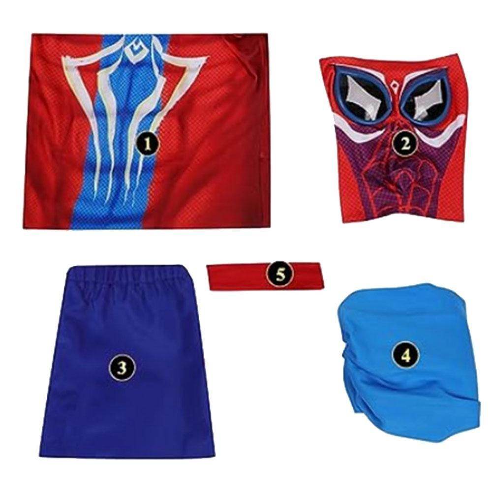 Spider-Man: Across The Spider-Verse India Pavitr Prabhakar Jumpsuit Cosplay Costume - Azufun