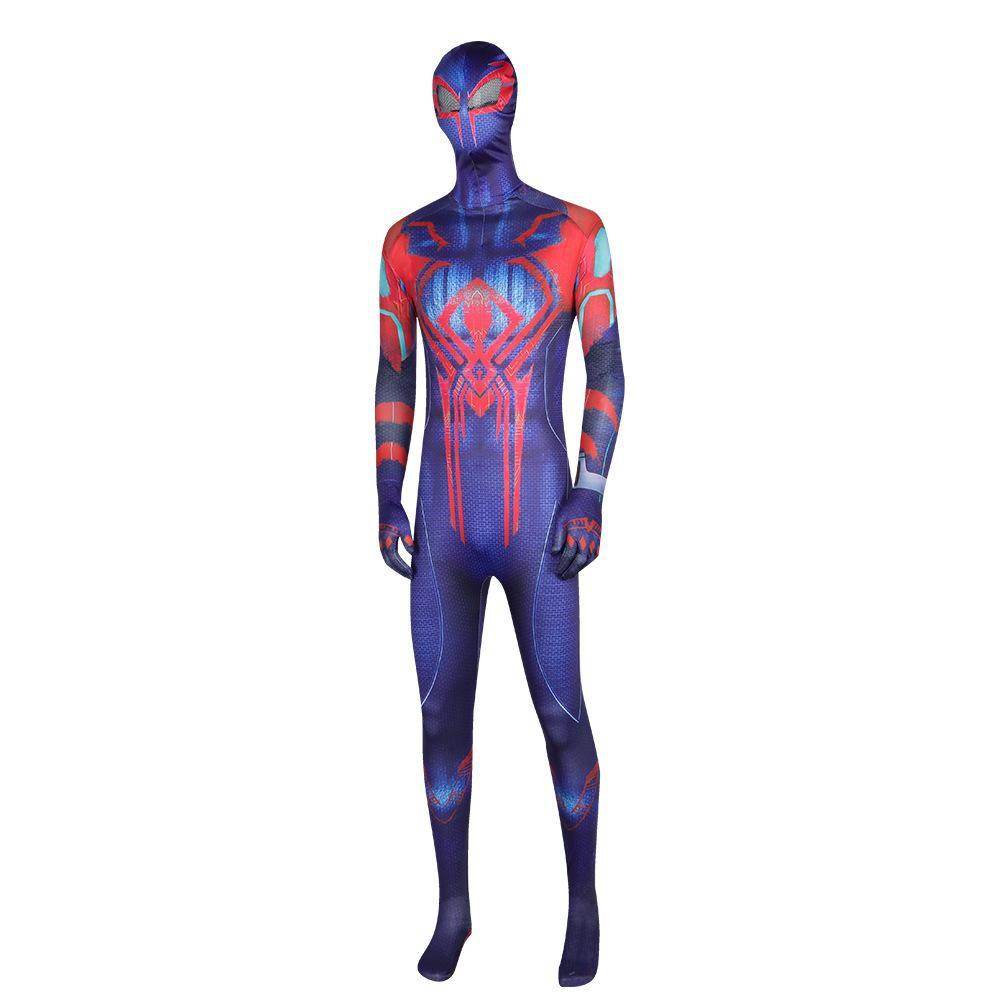 Spider Man Across the Spider Verse Miguel O'Hara Zentai Cosplay Costume Outfits Halloween Carnival Suit Adults - Azufun