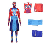 Spider-Man India Pavitr Prabhakar Bodysuit Costume Cosplay Spider-Man: Across The Spider-Verse Suit - Azufun