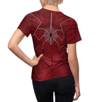Spider-Woman Women's Short sleeve Shirt Madame Web Costume SuperHero Outfit - Azufun