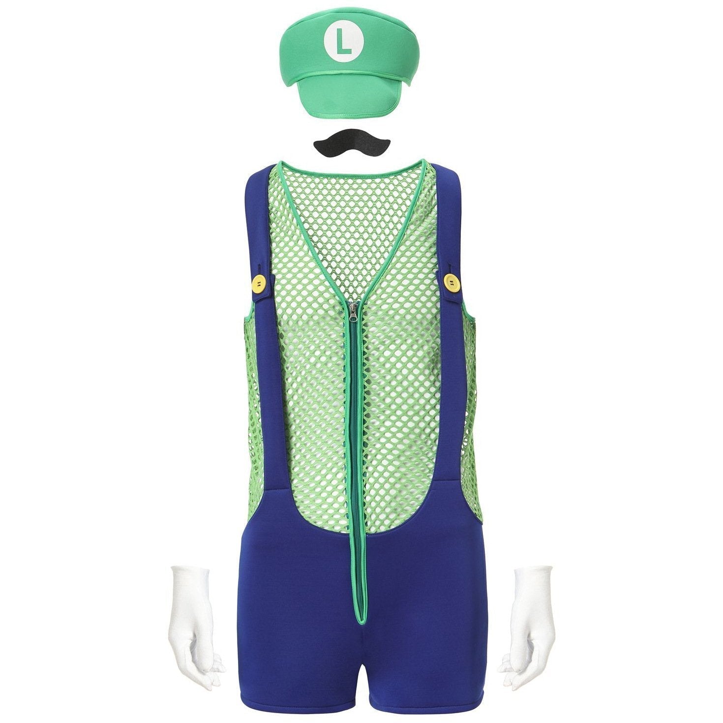 BuySuper Mario Bros. COS Men's Party Straps Uniform Halloween Costume Now Cheaper With 3 - 5 Days Ship - PajamasBuy