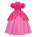 Super Mario Bros Princess Peach Kids Girls Tutu Dress Outfits Cosplay Costume - Pajamasbuy