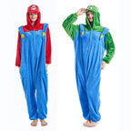 Super Mario Super Mario Classic Luigi Costume kigurumi Onesies - Pajamasbuy