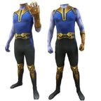 Thanos costume Jumpsuit bodysuits Avengers 4 with mask party cosplay Hallowwen - Azufun