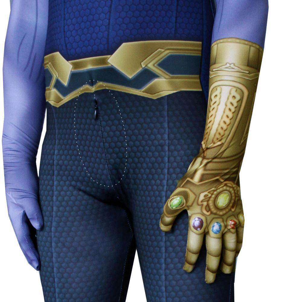 Thanos costume Jumpsuit bodysuits Avengers 4 with mask party cosplay Hallowwen - Azufun