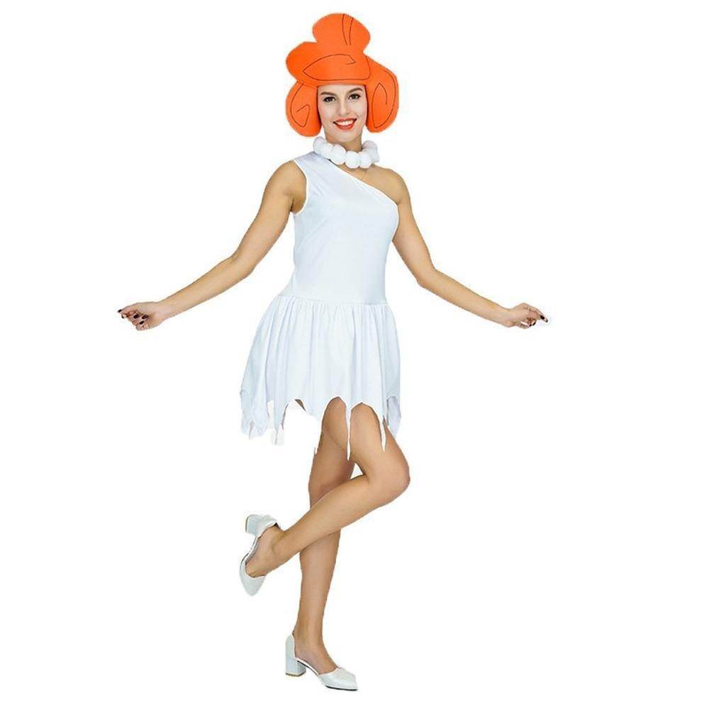 The Flintstones Wilma Adult Ladies Costume 70s TV Fancy Dress - Azufun
