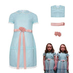 The Shining Twin Girls Cosplay Costume Halloween Dress for Kids - Azufun