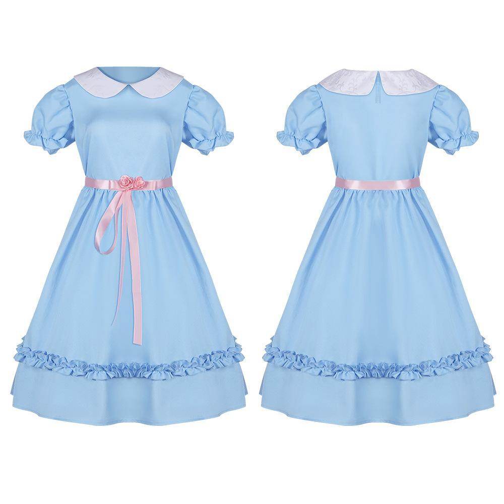 The Shining Twins Prom Dress Costume Cosplay Outfits Halloween Carnival Suit - Azufun
