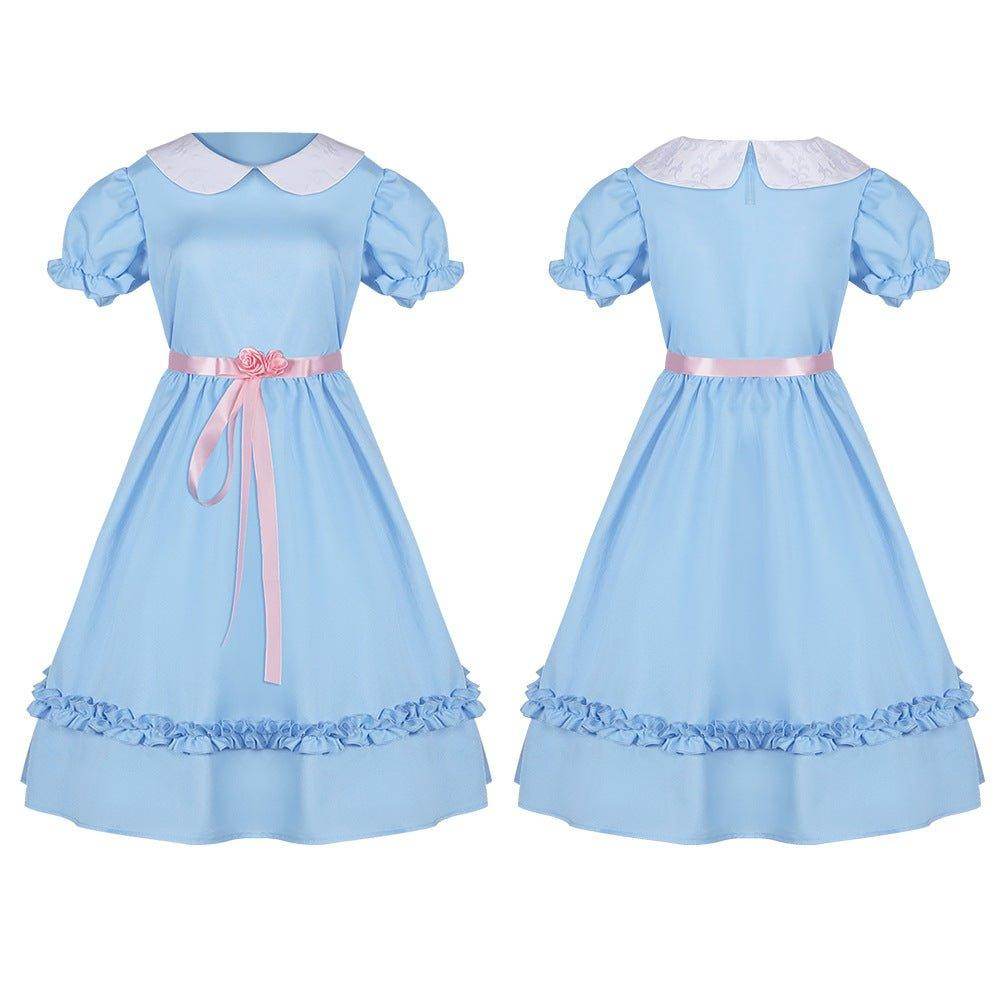 The Shining Twins Prom Dress Costume Cosplay Outfits Halloween Carnival Suit - Azufun