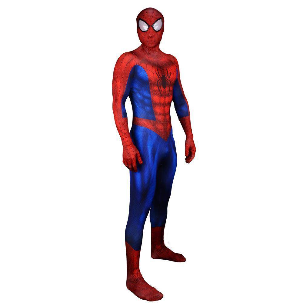 Ultimate Spider-Man Peter Parker Muscle Cosplay Costume Zentai bodysuit Adults Kids - Azufun