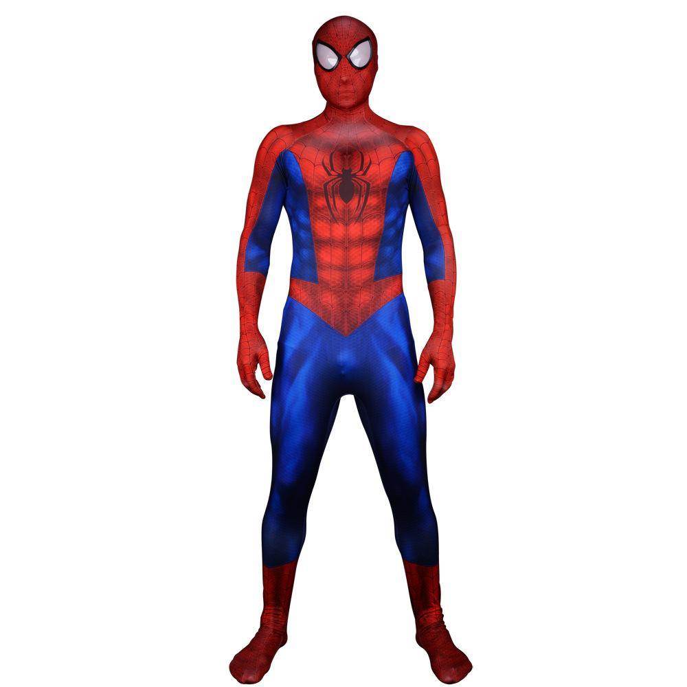Ultimate Spider-Man Peter Parker Muscle Cosplay Costume Zentai bodysuit Adults Kids - Azufun