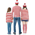 Where's Wally Wally Anime Cosplay Family Matching Costume - Pajamasbuy