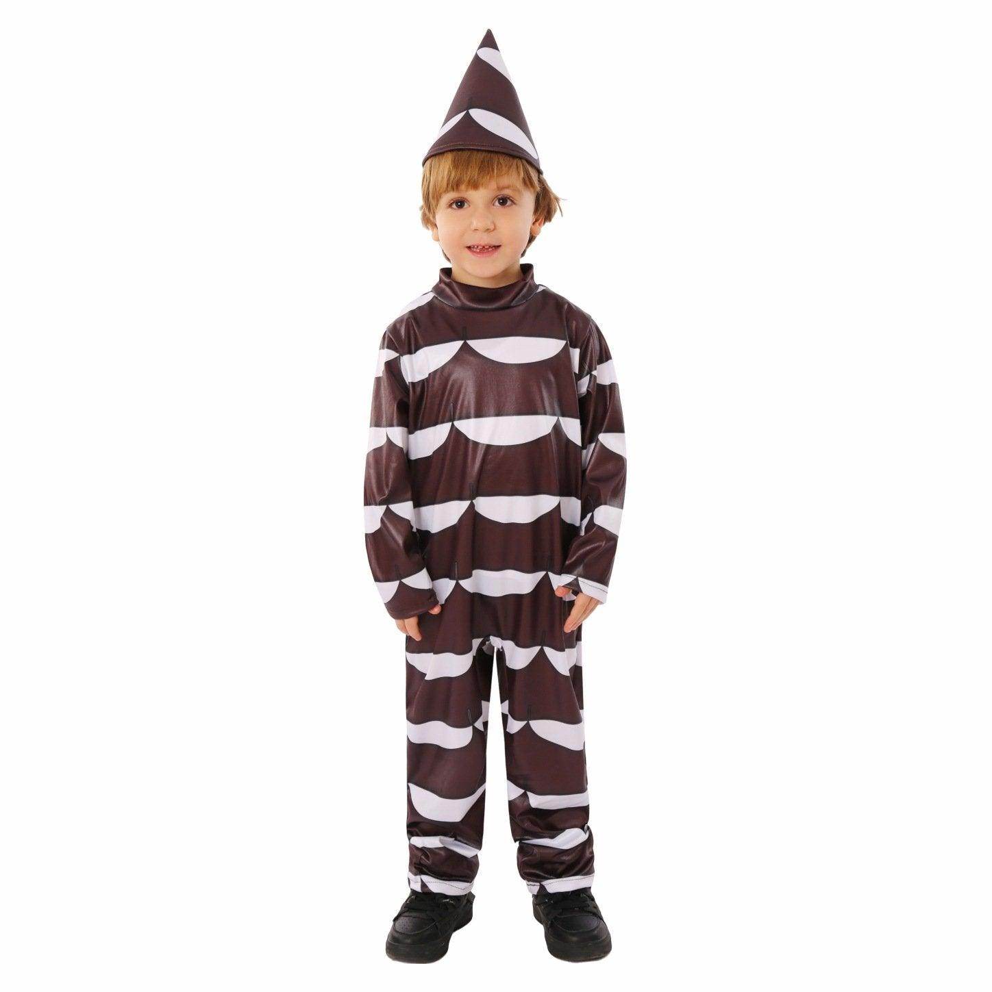 Willy Wonka Kids Chocolate Costumes Movie Jumpsuit Party Cosplay Halloween - Azufun