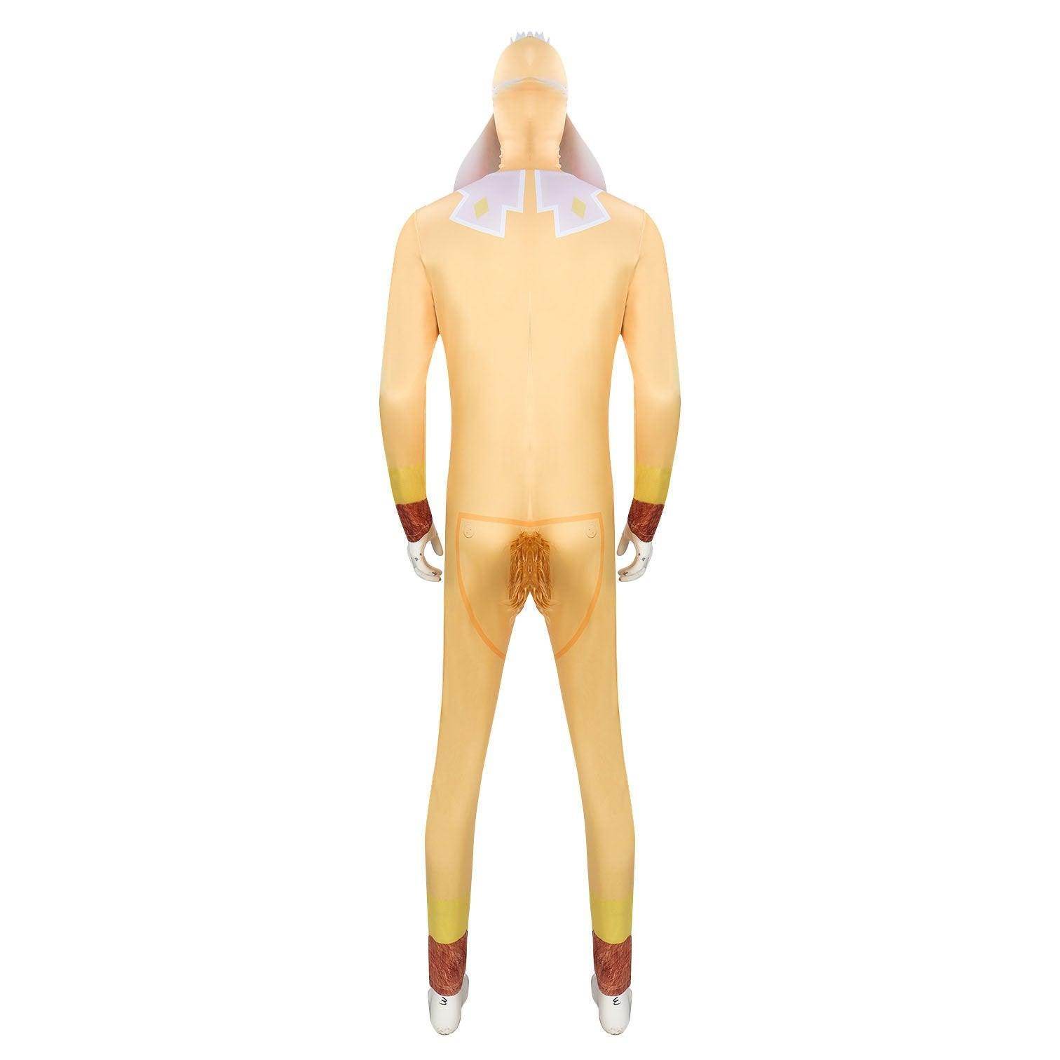 Wish Asha Valentino Cosplay Costume Adult Sheep Jumpsuit with Mask - Azufun