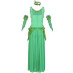 Women's Deuxe Poison lvy Costume long dress Halloween - Azufun