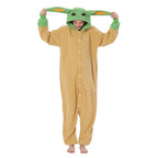 Yoda Kigurumi Onesies Anime Star Wars Pajamas Pyjamas Halloween Costume - Pajamasbuy