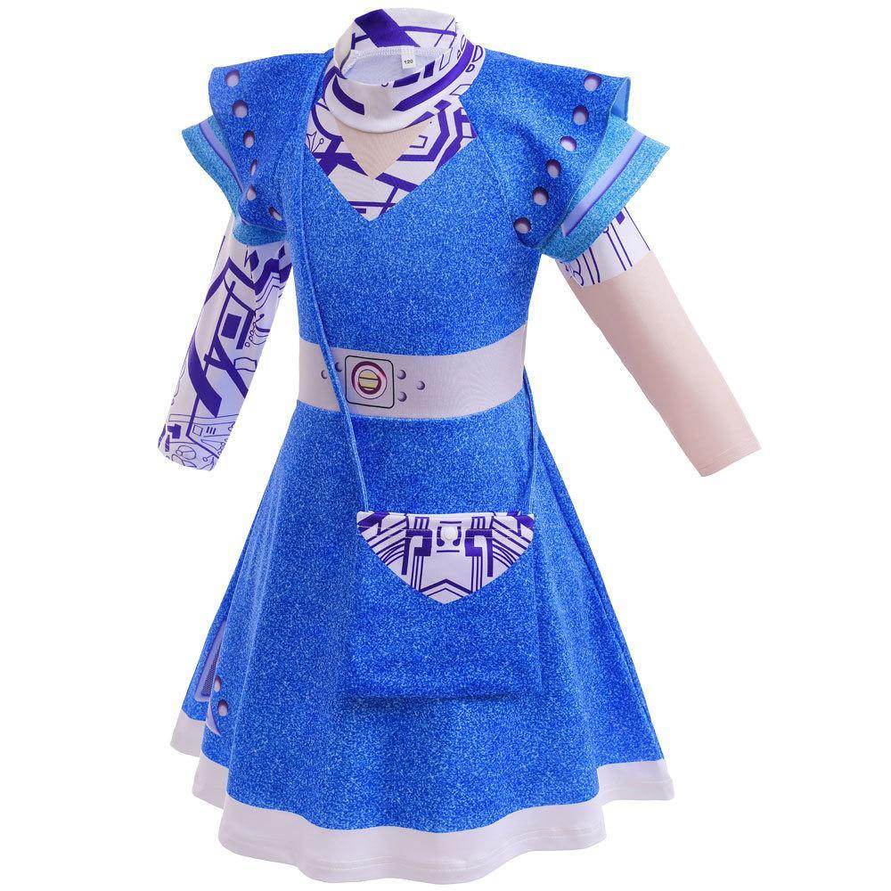 Zombie 3 Children's cheerleading cosplay costumes Halloween girls' dresses - Azufun