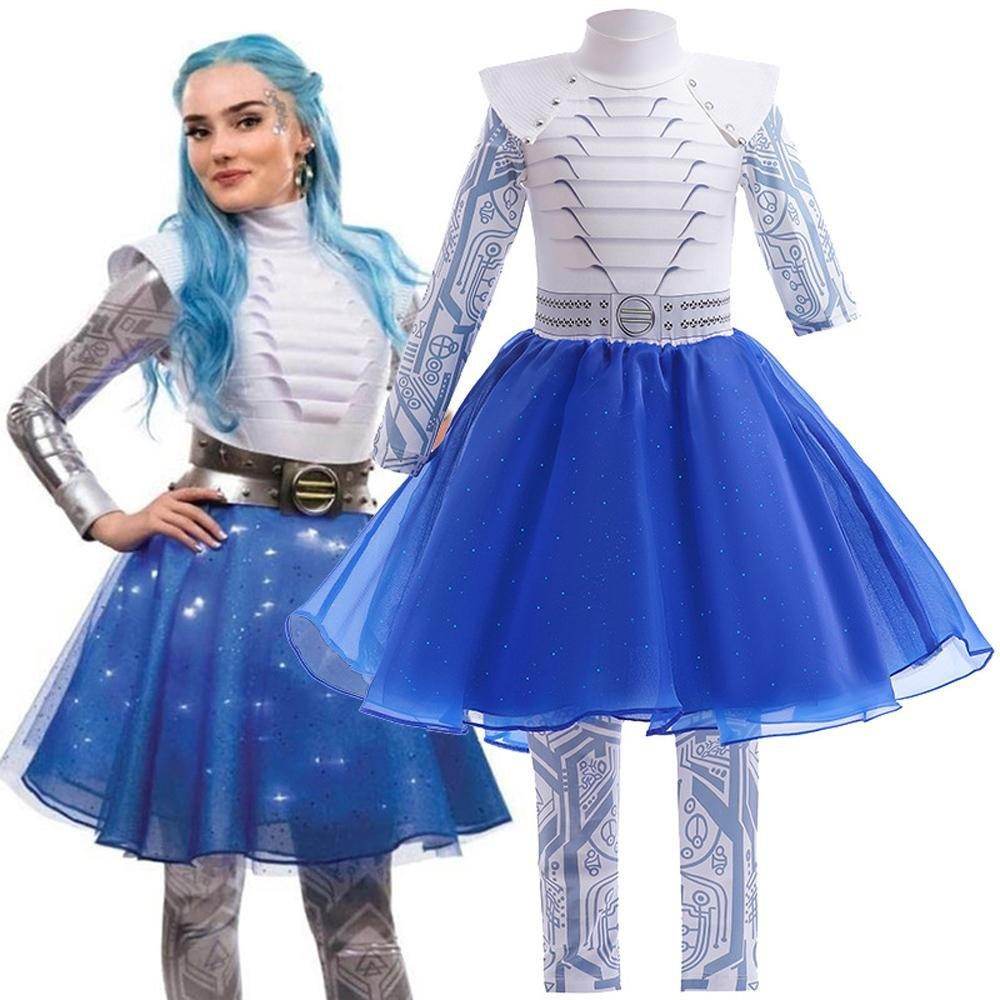 Zombie girls team uniform dress tights two-piece costume - Azufun